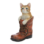 Cat In A Boot Garden Figurine - UNQFurniture