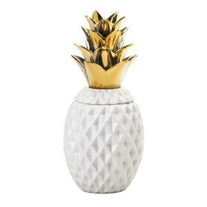 13 GOLD TOPPED PINEAPPLE JAR