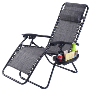 Zero Impact Pool Patio Lounge Chair Set of 2 Stow & Go