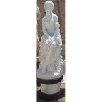 White Marble Lady on Base