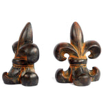 Fleur De Lis Bookends - UNQFurniture