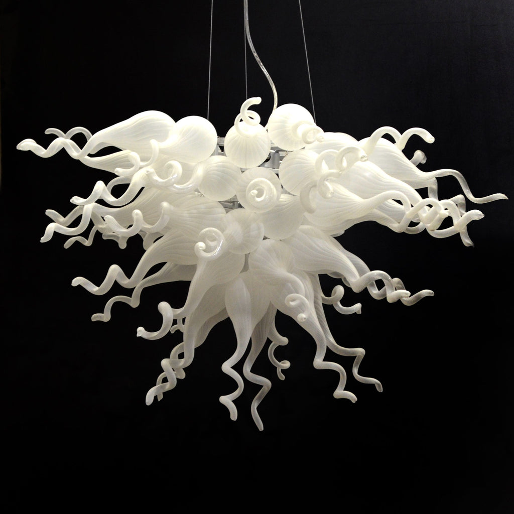 White Burst Chandelier