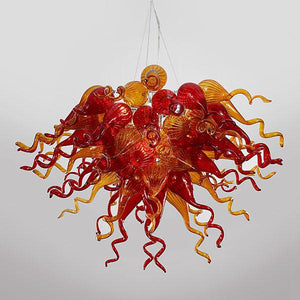 Amber Red Burst Chandelier