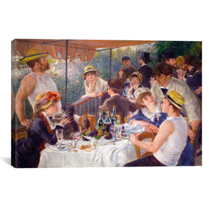 The Luncheon of the Boating Party 1881 by Pierre-Auguste Renoir Canvas Print - UNQFurniture