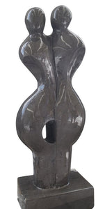 Abstract Sculpture Black and White Marble 17327