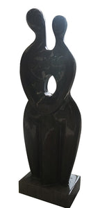 Abstract Sculpture Black and White Marble 17339