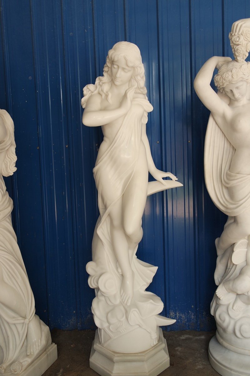 White Lady Marble Statue GE18822