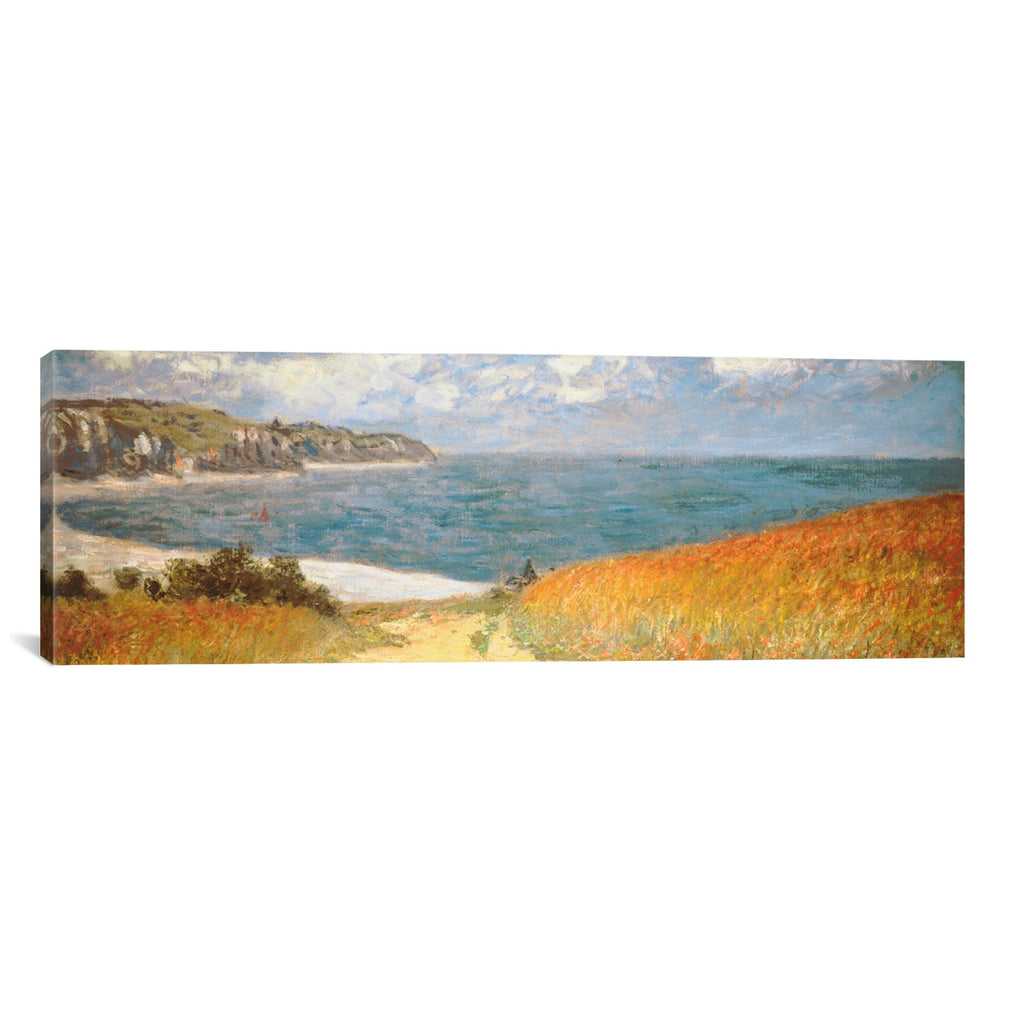 Path Through The Corn At Pourville by Claude Monet Canvas Print - UNQFurniture