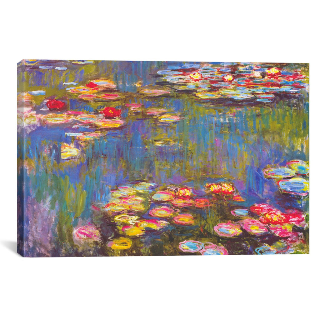 Water Lilies, 1916 by Claude Monet Canvas Print - UNQFurniture