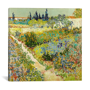 The Garden at Arles by Vincent van Gogh Canvas Print - UNQFurniture