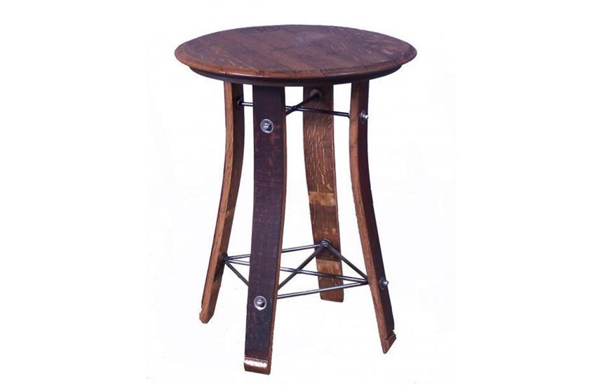 24″ Barrel Top Side Table - UNQFurniture