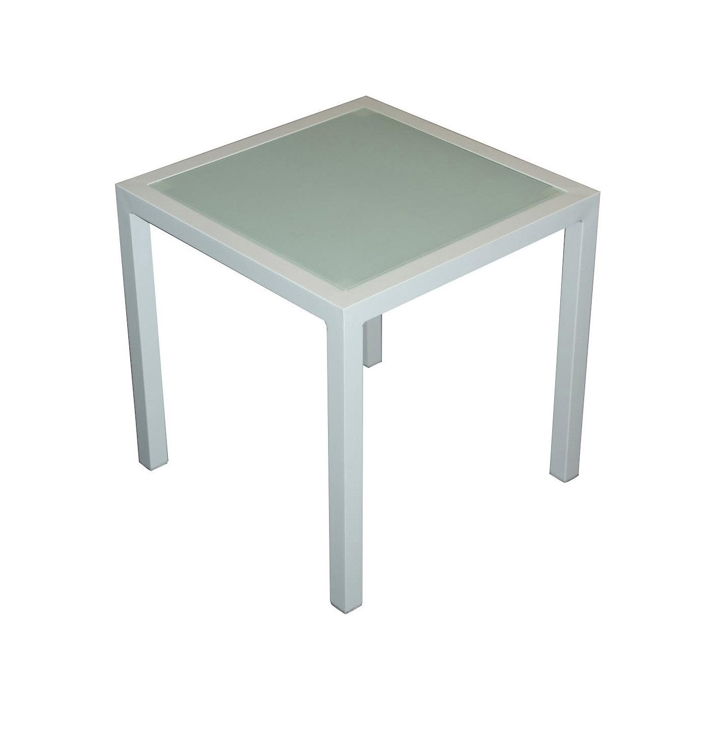 Feruci - Aruba Side Table Tempered Glass - UNQFurniture