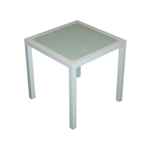 Feruci - Aruba Side Table Tempered Glass - UNQFurniture