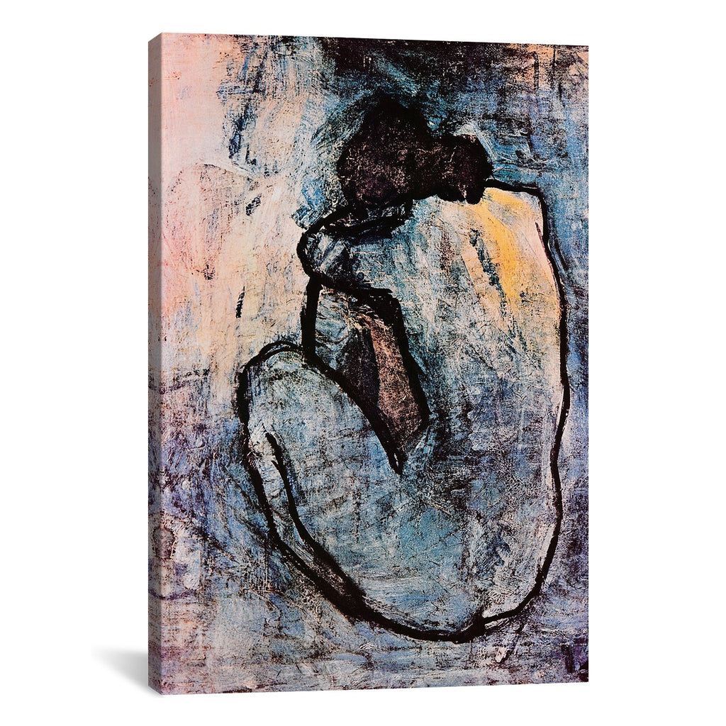 Blue Nude by Pablo Picasso Canvas Print - UNQFurniture