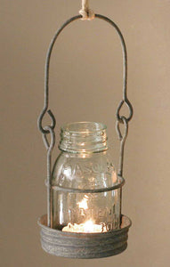 ¼ Pint Hanging Mason Jar Candle Holder