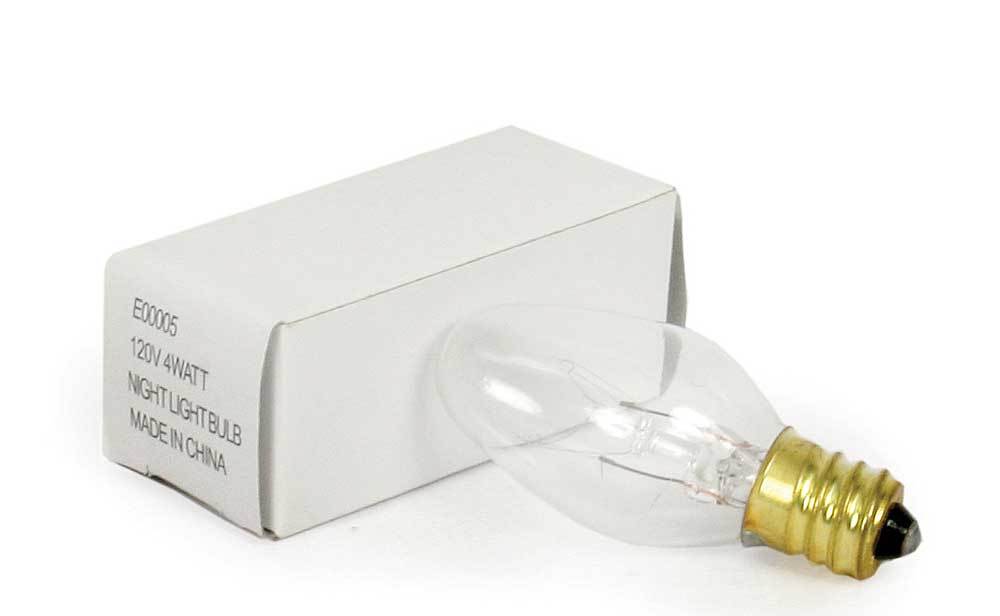 4 Watt Clear Night Light Bulb