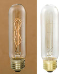 40 Watt 4” Vintage Style Stick Bulb with Diamond Filament