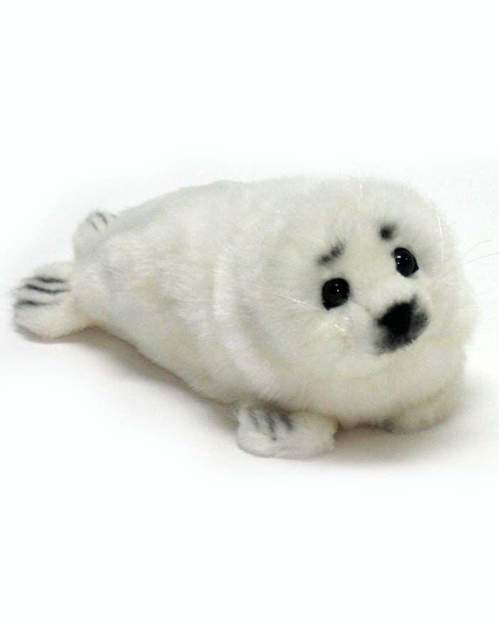 Lying White Seal 12" No. - UNQFurniture