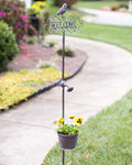 "Welcome" Garden Stake with Planter