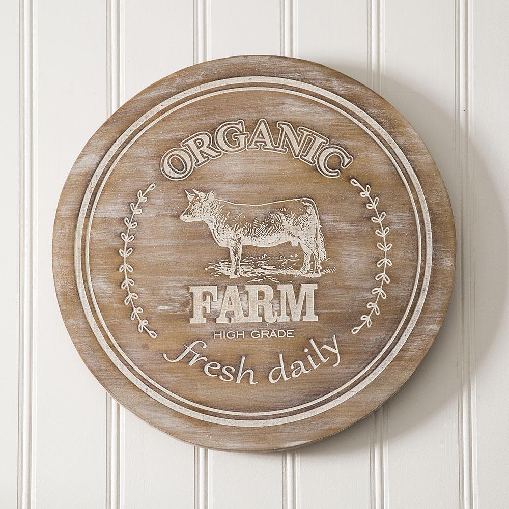 "Farm" Wood Lazy Susan