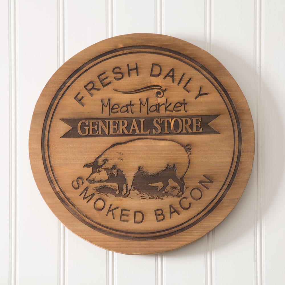 "General Store" Wood Lazy Susan