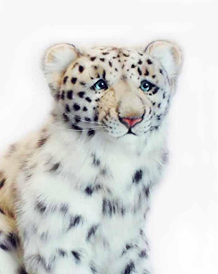 Snow Leopard Cub 17''L - UNQFurniture