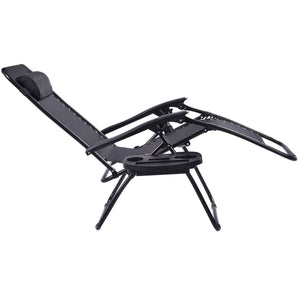 Zero Impact Pool Patio Lounge Chair Set of 2 Stow & Go