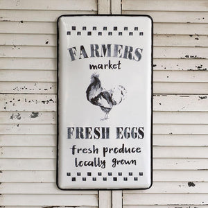 "Farmers Market" Metal Sign