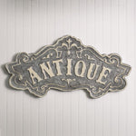 "Antique" Metal Sign