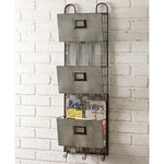 3 Pocket Metal Wall Organizer - UNQFurniture