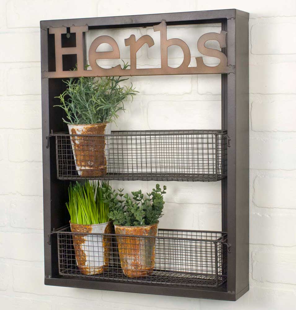 "Herbs" Wall Shelf