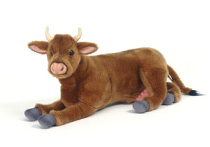 Brown Cow Laying 17"L - UNQFurniture