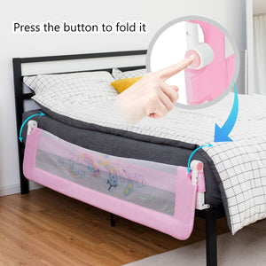 69 Breathable Baby Toddlers Bed Rail Guard Safety Swing Down