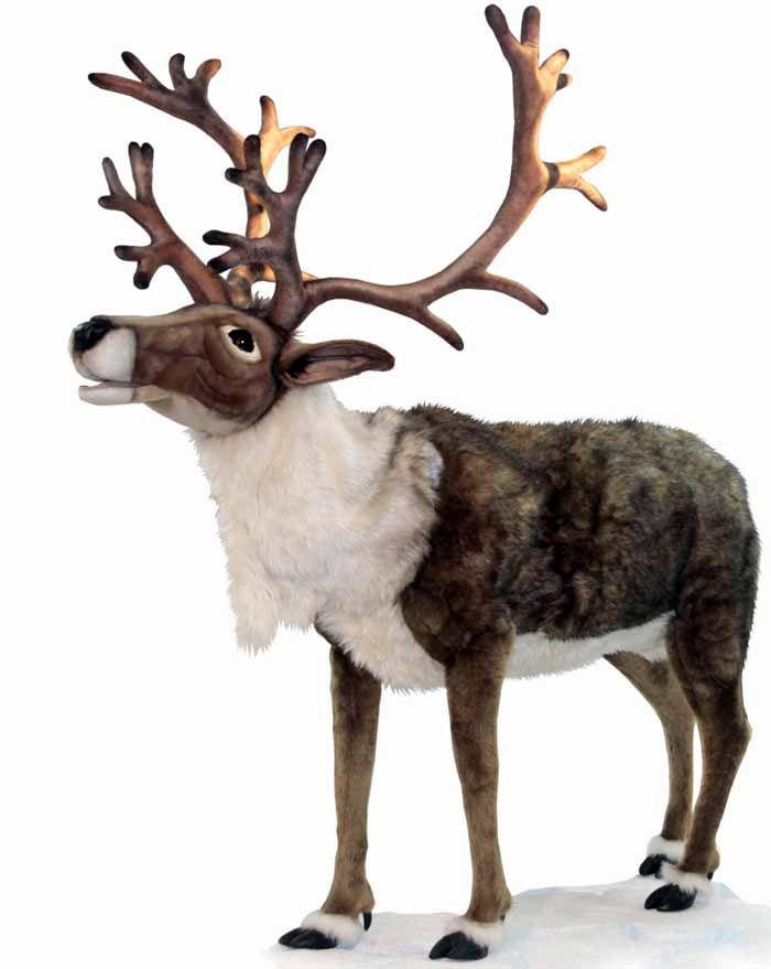 Nordic Reindeer Life Size 65"H X 58"L - UNQFurniture