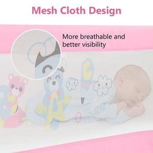 69 Breathable Baby Toddlers Bed Rail Guard Safety Swing Down