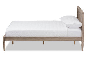 Baxton Studio Axton Modern and Contemporary Weathered Grey Finished Wood Full Size Bed