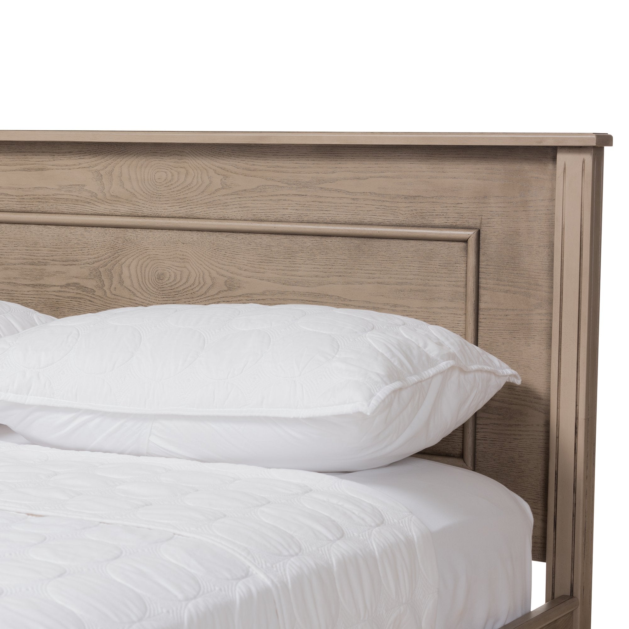 Baxton Studio Axton Modern and Contemporary Weathered Grey Finished Wood Queen Size Bed