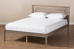 Baxton Studio Axton Modern and Contemporary Weathered Grey Finished Wood King Size Bed