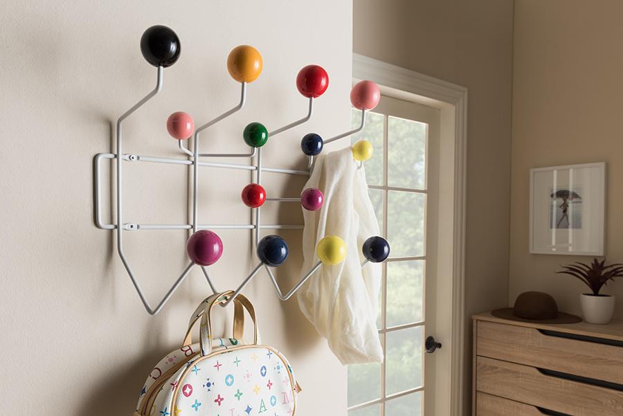 Baxton Studio Penny Mid-Century Modern Multi-Colored Coat Hanger