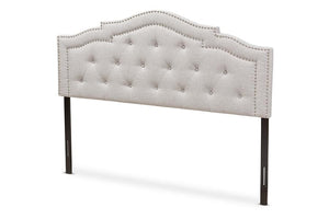 Baxton Studio Edith Modern and Contemporary Greyish Beige Fabric Full Size Headboard