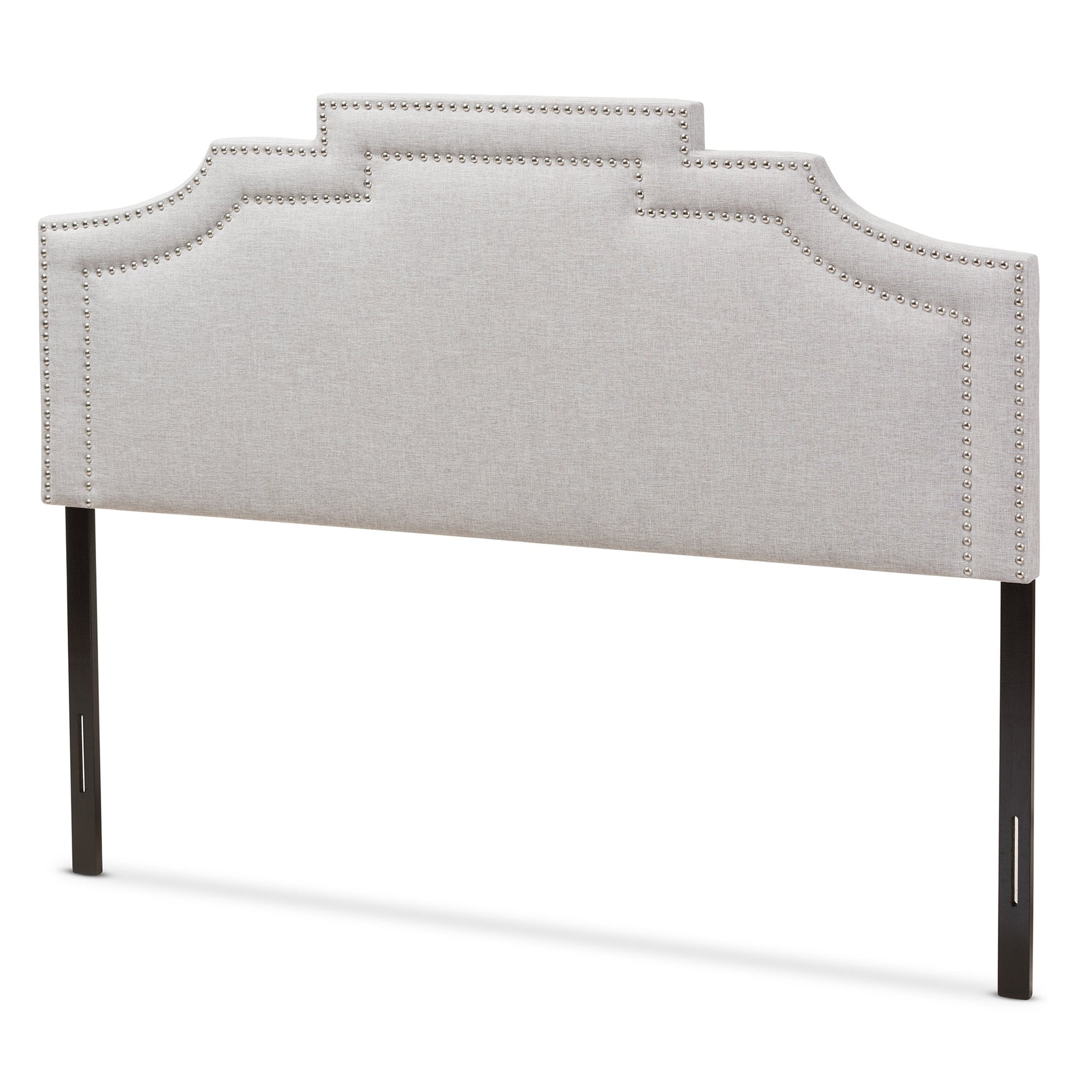 Baxton Studio Deena Modern and Contemporary Greyish Beige Fabric King Size Headboard