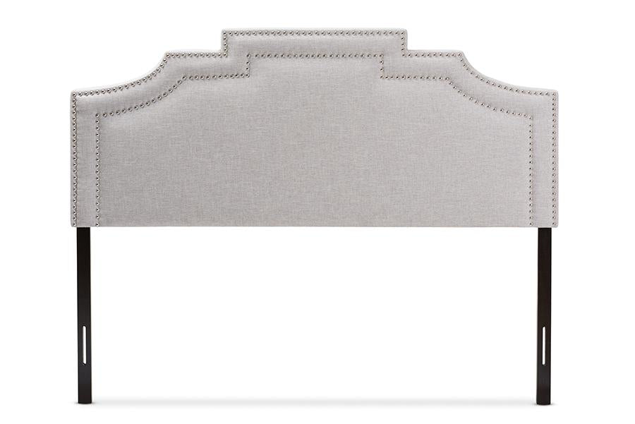 Baxton Studio Deena Modern and Contemporary Greyish Beige Fabric Full Size Headboard