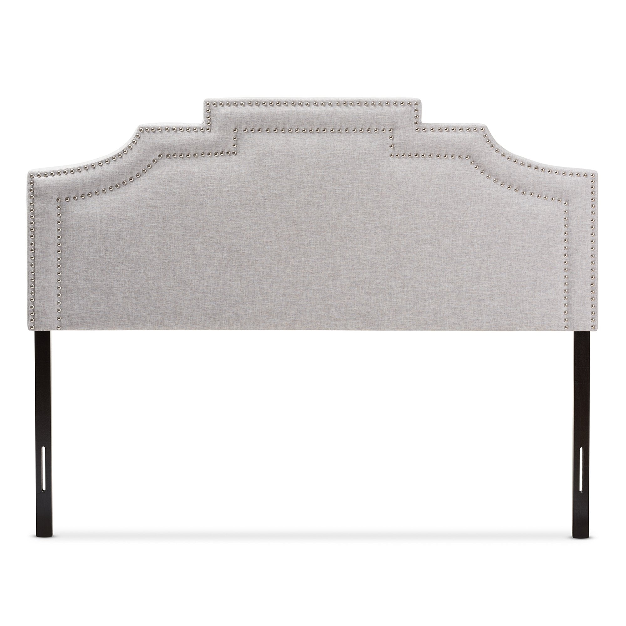 Baxton Studio Deena Modern and Contemporary Greyish Beige Fabric Full Size Headboard