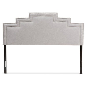 Baxton Studio Sophia Modern and Contemporary Greyish Beige Fabric Full Size Headboard