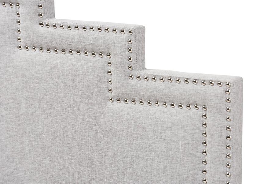 Baxton Studio Sophia Modern and Contemporary Greyish Beige Fabric Queen Size Headboard