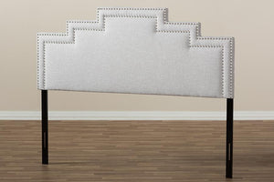 Baxton Studio Sophia Modern and Contemporary Greyish Beige Fabric Full Size Headboard