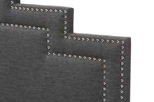 Baxton Studio Sophia Modern and Contemporary Dark Grey Fabric Full Size Headboard