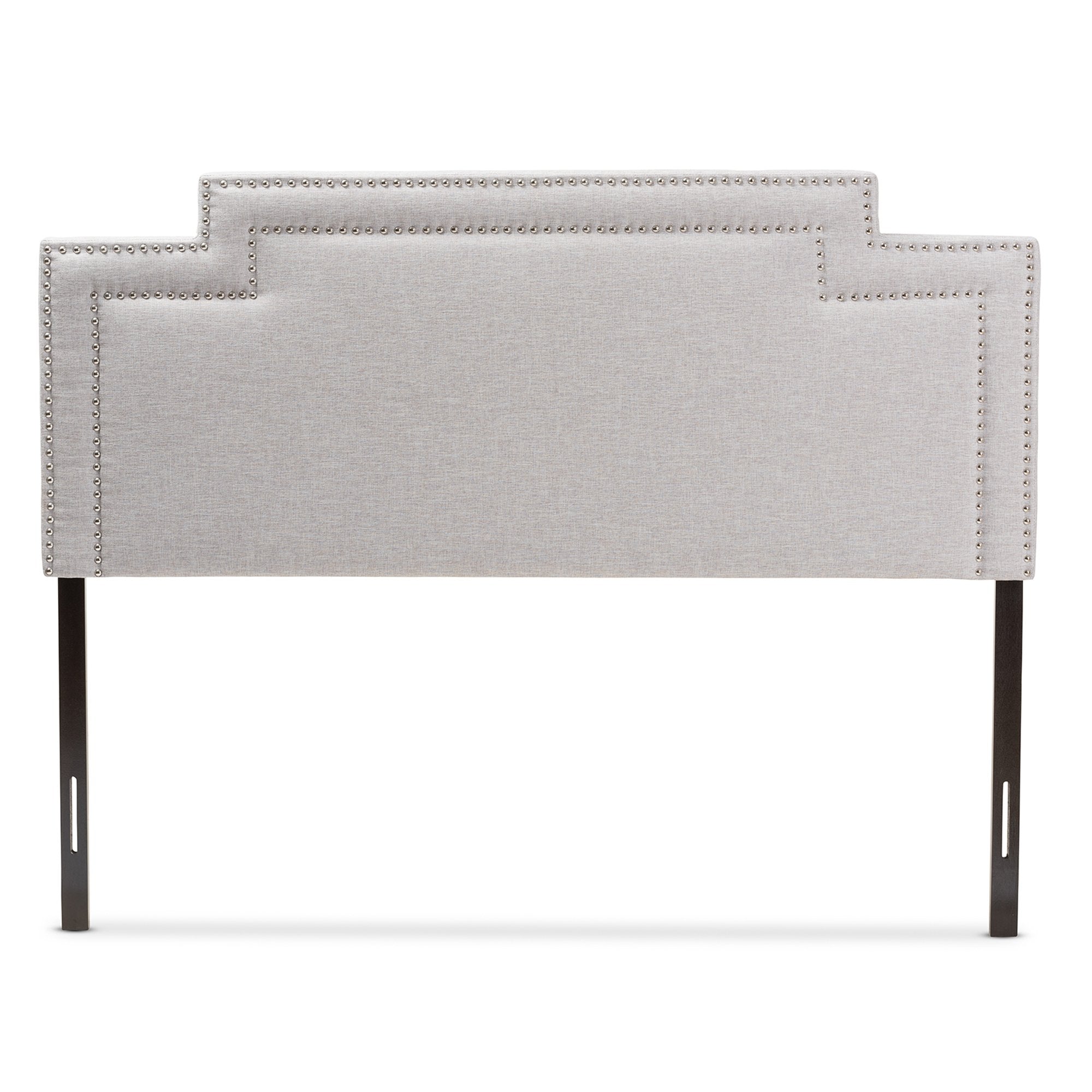 Baxton Studio Casey Modern and Contemporary Greyish Beige Fabric Full Size Headboard