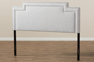 Baxton Studio Casey Modern and Contemporary Greyish Beige Fabric Full Size Headboard