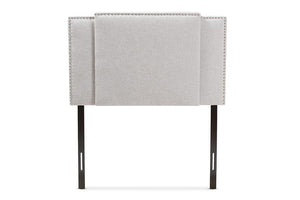 Baxton Studio Ibbie Modern and Contemporary Greyish Beige Fabric Twin and Full Size Expandable Headboard